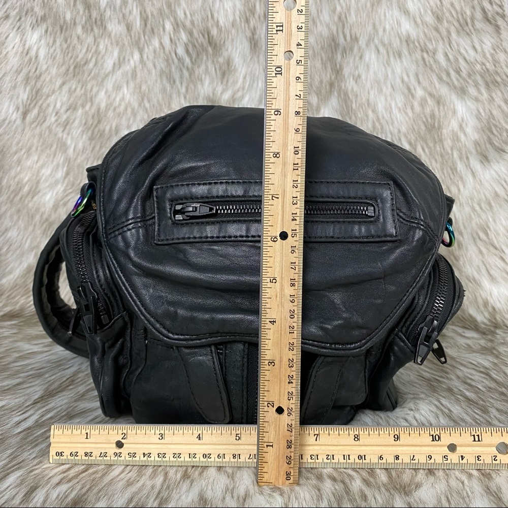 Alexander Wang Black Leather Backpack with Iridescent Hardware - Picture 16 of 16